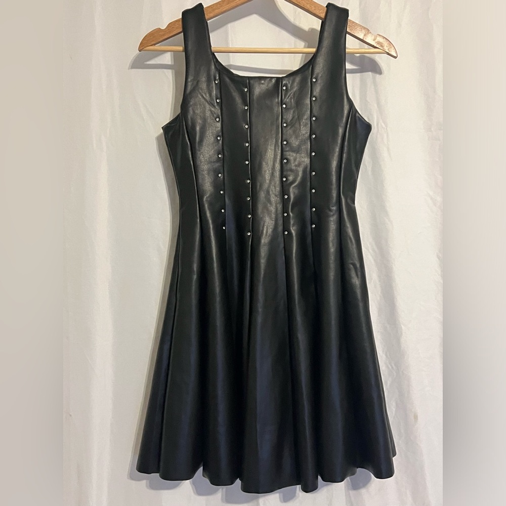 TRUCE
Kids' Studded Faux Leather Dress